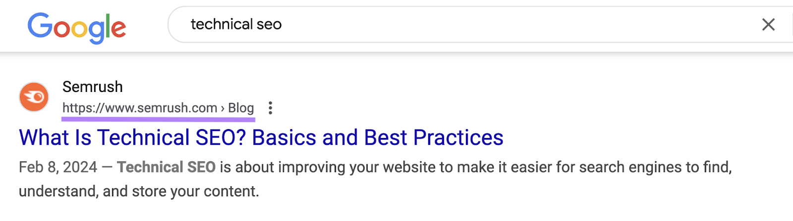 The breadcrumb path in this organic listing is https://semrss.jupiterseotool.com, blog.