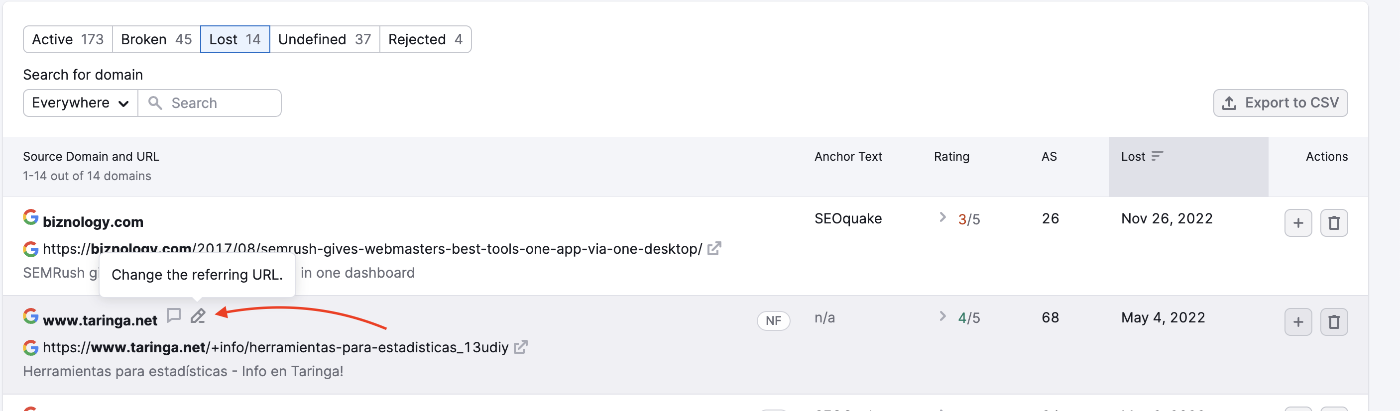 Monitoring Your Newly Acquired Backlinks (Monitor Report) image 5